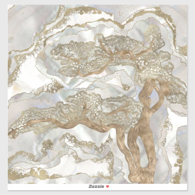 Mother of pearl Golden Tree (Sheet)