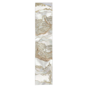 Mother of pearl Golden Tree Short Table Runner