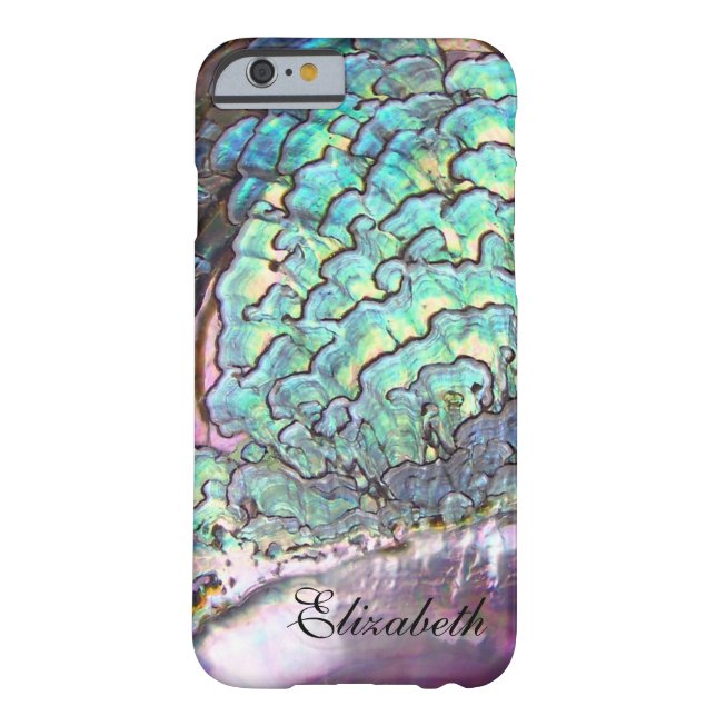 Mother-of-pearl Iridescent Jewel Personalised Case (Back)