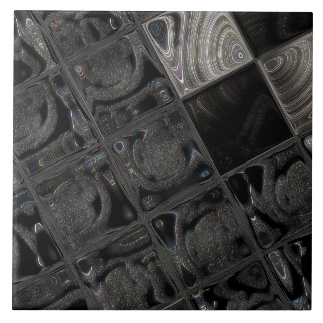 Mother of Pearl Large (6" X 6") Ceramic Photo Tile (Front)