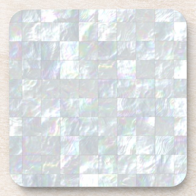 Mother Of Pearl Mosaic Coaster (Front)