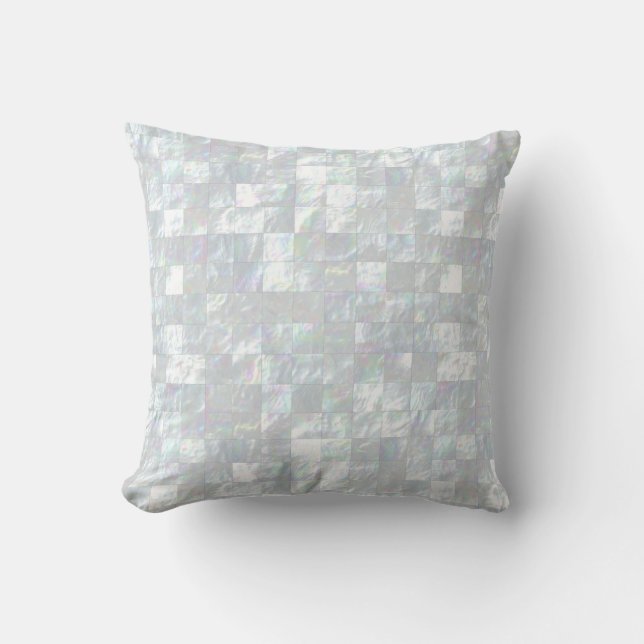 Mother Of Pearl Mosaic Cushion (Front)