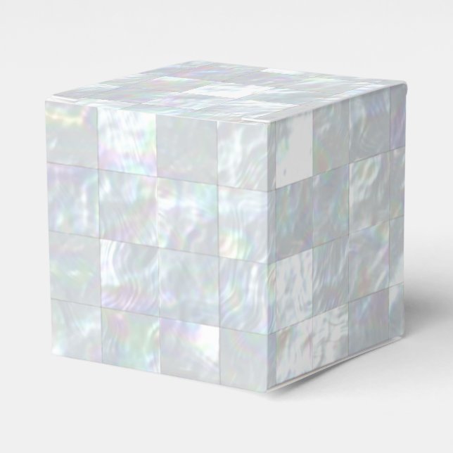 Mother Of Pearl Mosaic Favour Box (Front Side)