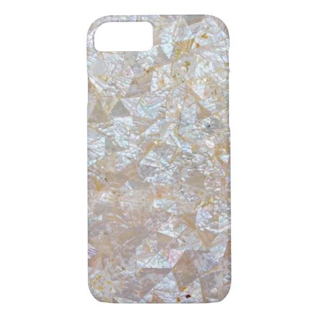 Mother Of Pearl Pink Triangle Tiled Case-Mate iPhone Case (Back)