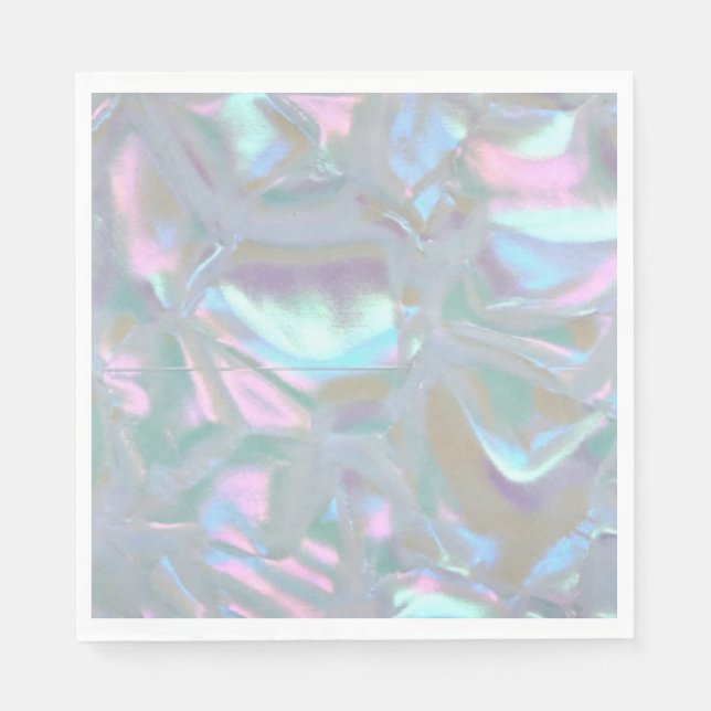 Mother of Pearl Pretty Wedding Paper Napkins (Front)