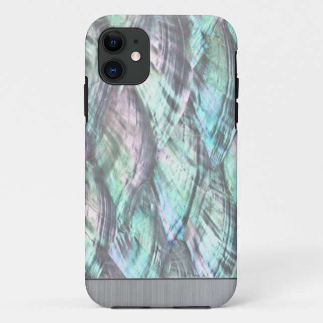 MOTHER OF PEARL Red Abalone Print iPhone 5/5S Case (Back)