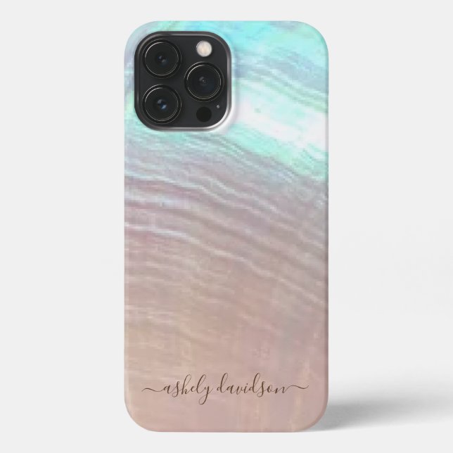 Mother of Pearl Seashell iPhone Case (Back)