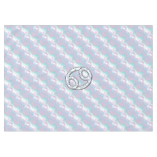 Mother of Pearl Style Cancer Zodiac Symbol Tablecloth
