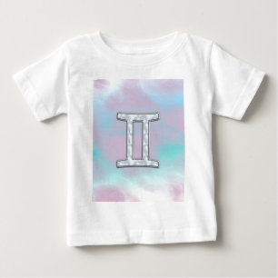 Mother of Pearl Style Gemini Sign Baby T-Shirt