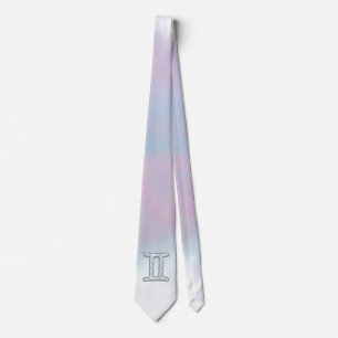 Mother of Pearl Style Gemini Zodiac Sign Tie