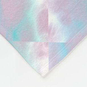 Mother of Pearl Style Taurus Zodiac Symbol Fleece Blanket