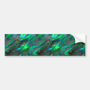Mother Of Pearl Texture Teal Photo Pattern Bumper Sticker