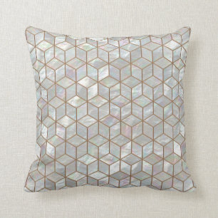 Mother Of Pearl Tiles Cushion