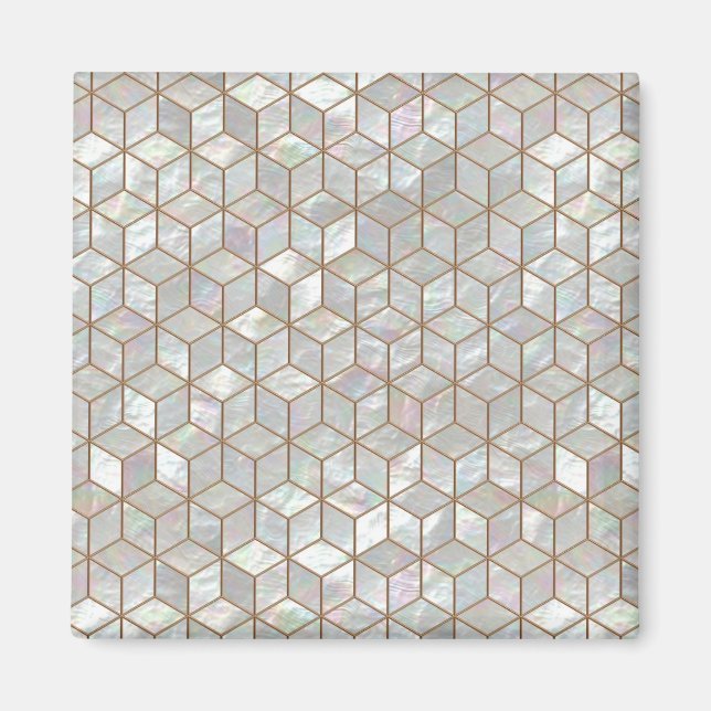 Mother Of Pearl Tiles Magnet (Front)