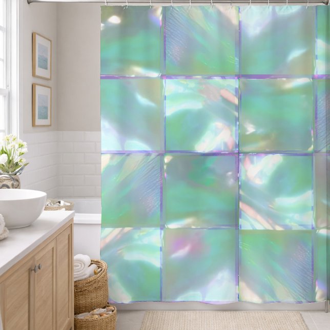 Mother of Pearl Tiles Shower Curtain (Creator Uploaded)