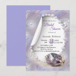 Mother of Pearls Beach party  Invitation
