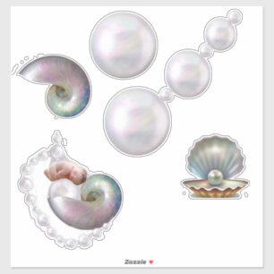 Mother of Pearls giving Birth to a Baby Pearl.