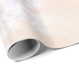 Mother of Pearls Luxurious Fractal Spiral Wrapping Paper