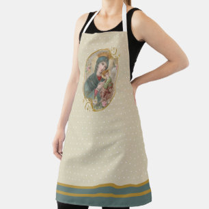 Mother of Perpetual Help Jesus Religious Apron