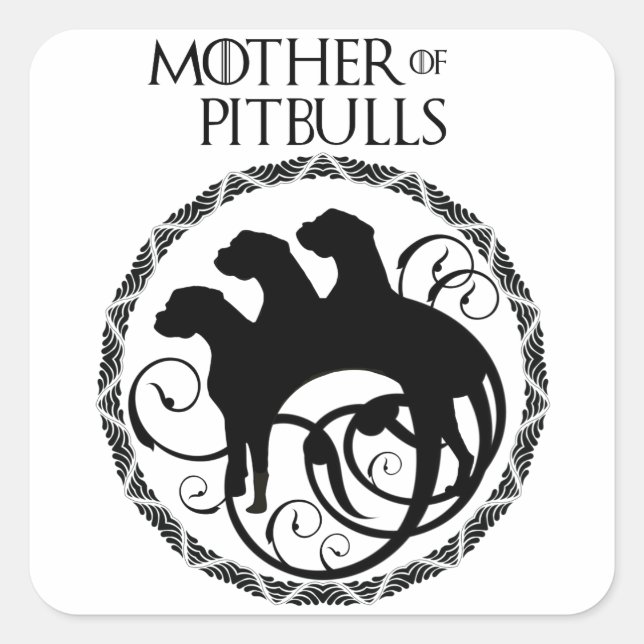Mother of Pitbulls Square Sticker (Front)