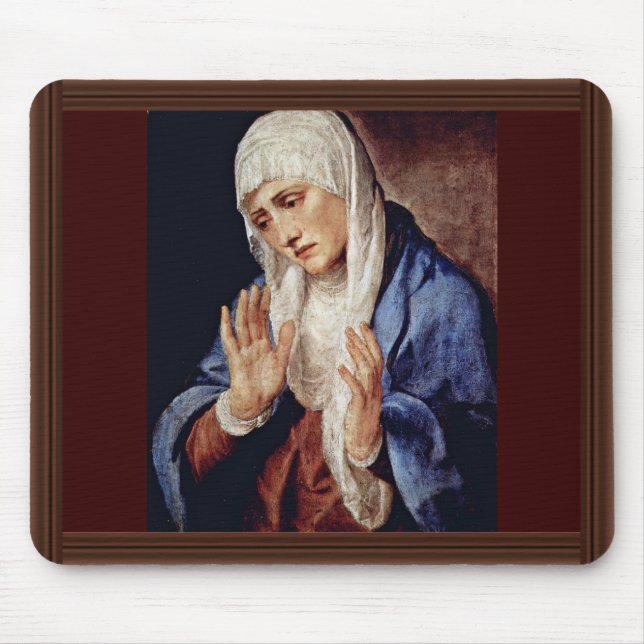 Mother Of Sorrows By Tizian Mouse Mat (Front)