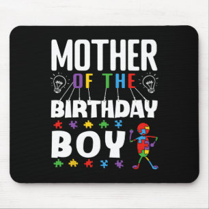 Mother Of The Birthday Boy Autism Awareness Puzzle Mouse Mat