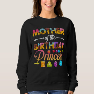 Mother Of The Birthday Princess Doughnut Birthday Sweatshirt