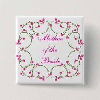 Mother of the Bride 15 Cm Square Badge