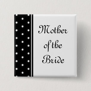 Mother of the Bride 15 Cm Square Badge