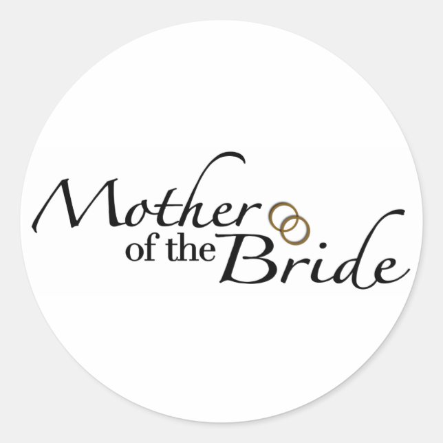 Mother Of The Bride 2 Classic Round Sticker (Front)