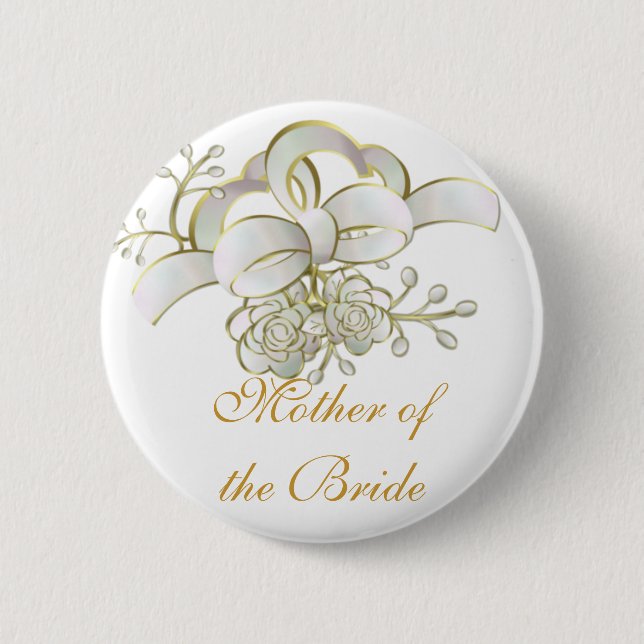 Mother of the Bride 6 Cm Round Badge (Front)