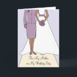 Mother of the Bride African American Thank You Card<br><div class="desc">Thank your mother for all she has done on your wedding day with our special and sentimental thank you greeting cards. Cards also for the Father of the Bride and Groom's Parents.</div>