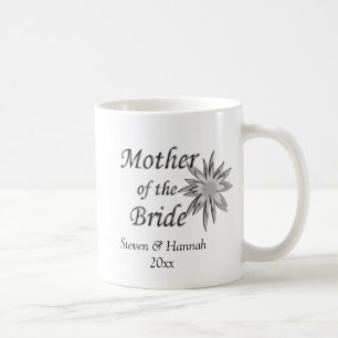 Mother of the Bride and Grooms Name and Date Coffee Mug