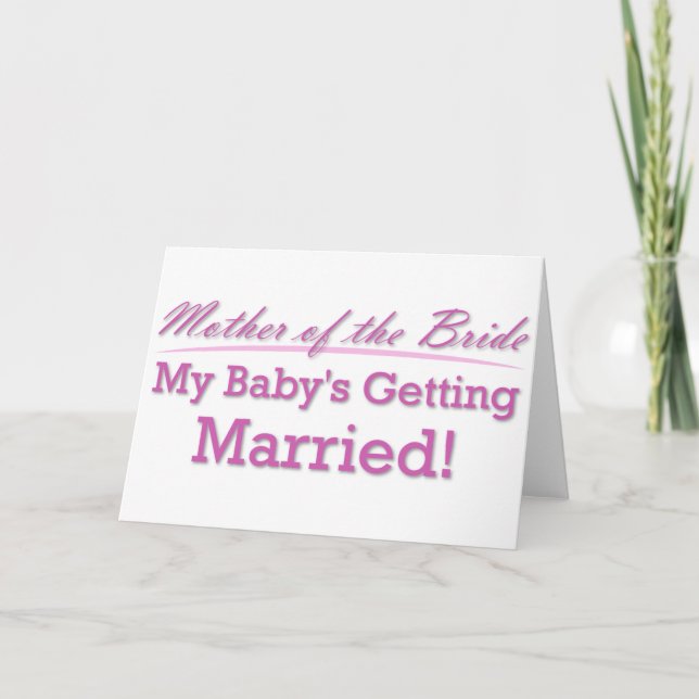 Mother of the Bride Announcement (Front)