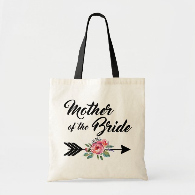 Mother of the Bride Arrow Tote Bag (Front)