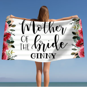 Mother of the Bride Bachelorette Personalised Beach Towel