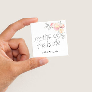 Mother of the Bride Bridal Shower 15 Cm Square Badge