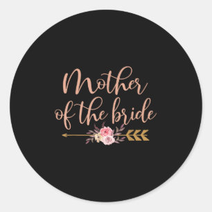 Mother Of The Bride Bridal Shower Gift Wedding Par Classic Round Sticker