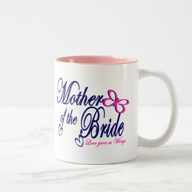 Mother of the Bride/ Butterfly Two-Tone Coffee Mug (Right)