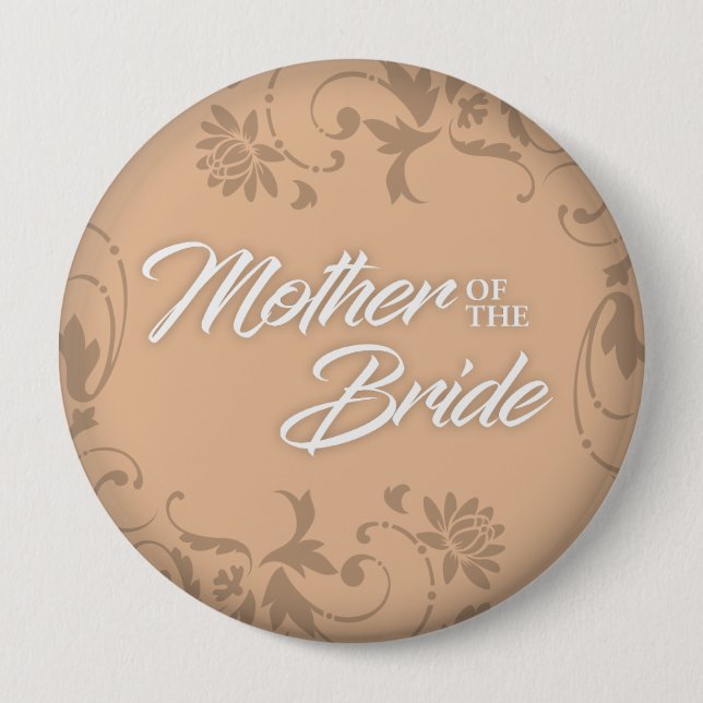 Mother of the Bride Button for Tote (Front)