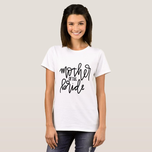 Mother of the Bride Calligraphy T-Shirt (Front Full)