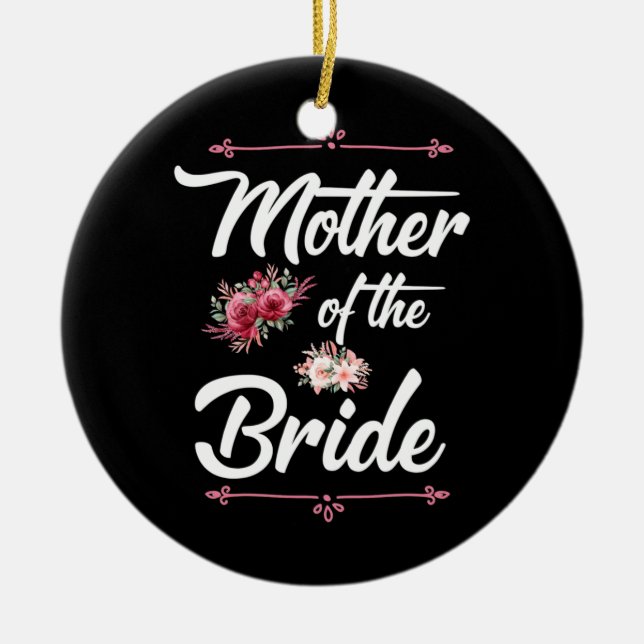 Mother Of The Bride Ceramic Tree Decoration (Front)