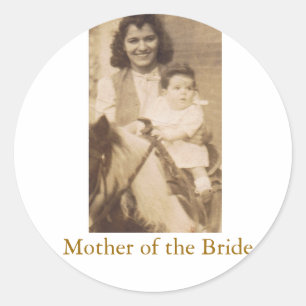 Mother of the Bride Classic Round Sticker