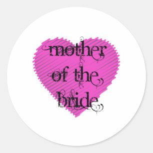 Mother of the Bride Classic Round Sticker