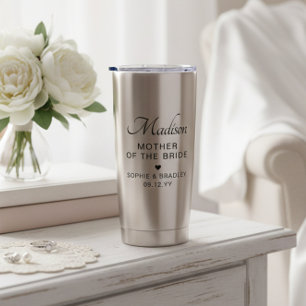Mother of the Bride Custom Personalised Wedding Insulated Tumbler