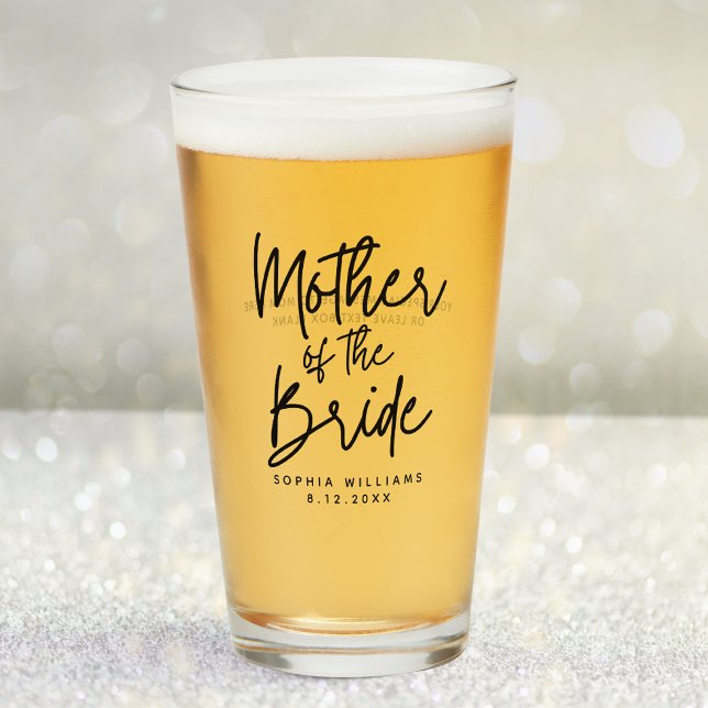 Mother of the Bride Custom Wedding Glass (Creator Uploaded)