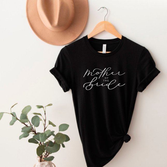 Mother of the Bride Cute Script Bridal Party Shirt (Creator Uploaded)