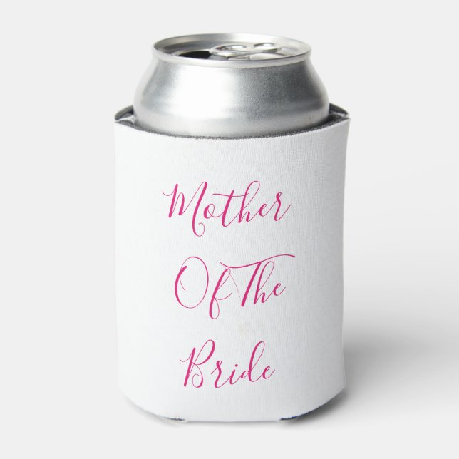 Mother Of The Bride Elegant Gift Wedding Favour Can Cooler (Can Front)