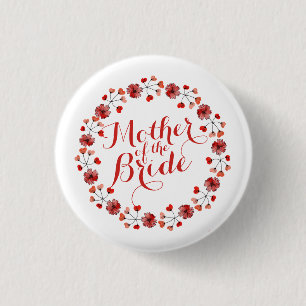 Mother of the Bride Elegant Wedding   Pin Button