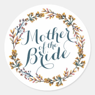 Mother of the Bride Elegant Wedding Sticker